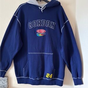 Chase Authentics Blue Hoodie with Gray and Yellow Accents
